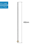 430mm 17 Inch TR8x8 Stainless Steel Lead Screw With Brass Nut For 3D Printer Z Axis And CNC Machines Acme Thread 2mm Pitch 8mm Lead