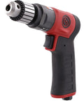 Air Powered Drill Beast Mode Power with 3/8 Inch Keyed Chuck, pistol grip displayed on white background