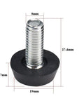 Kick That Wobble With Heavy Duty Adjustable Furniture Levelers Screw On M8 Thread Glide Adjusters top view of adjustable leveler.
