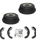 Heavy Duty 2 Rear Brake Drums And Shoes Spring Kit For Nissan Quest 1993-2002 Uncoated Rotors With Organic Pads Fitment Guaranteed To Stop You Dead In Your Tracks Fast And Reliable Auto Parts Upgrade, rear brake drums, shoes, and hardware