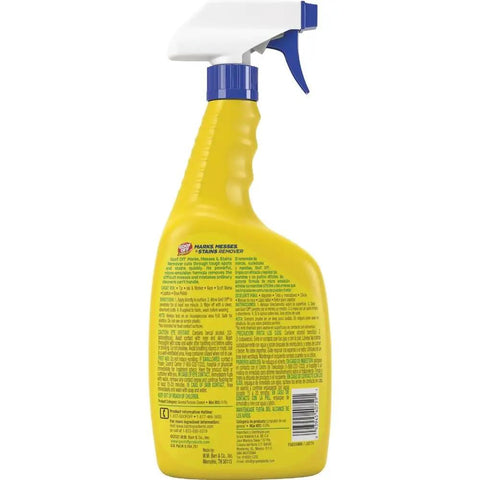 Household Spot And Stain Remover That Tackles Marks Messes And Stains On Every Surface Pro Strength Cleaner spray bottle back view