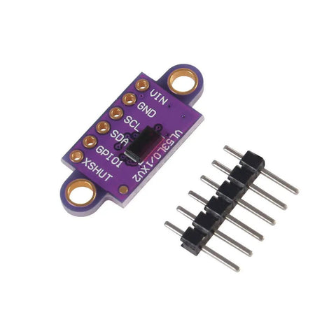 VL53L0X Time Of Flight ToF Laser Ranging Sensor Breakout Module Pack Of 4 I2C for Arduino and Microcontrollers, front view