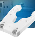 Secure Your ISO30 CNC Tool Holder With These Super Tough Nylon ABS Woodworking Clamps And Forks For Precision Machining That Hold Like A Dream Without The Hassle, ISO30 tool holder clamp, white ABS, 100x70mm.