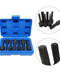 Pro Grade Three Eighths Drive Socket Set With Torx Sockets Up To T60 External Wrench Kit in blue storage case with zoom detail