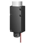 Beefy Mini Linear Actuator For Cabinets 6-24V 33 Lbs 150N Lift Heavy Duty Aluminum Housing IP54 And IP65 Rated Front And Rear Mounting Options For Flexible Install In Tight Spaces, black aluminum housing