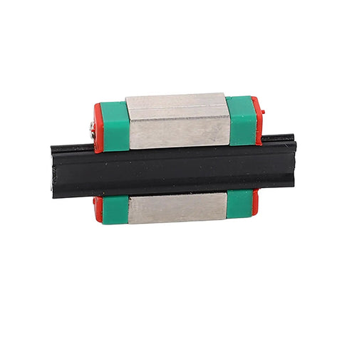 Miniature Linear Motion Rail Slide Block For Ultra Smooth Operation In Automation Equipment, Alloy Steel Guide Rail With Low Friction For High Precision Movement, Durable And Plug And Play Install, 1 Unit, black rail