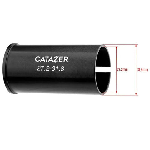 Aluminum Bicycle Seatpost Adapter Shim Sleeve 60Mm Fits 25.4 To 27.2Mm And 27.2 To 31.8Mm Seat Post To Frame CNC Machined Anti Slip Shim