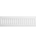 Louvered Plastic Floor Register With Three Position Damper And Easy Clean Finish, heavy-duty polystyrene in white color