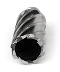 Oscarbide annular cutter, 1-1/4 in cutting diameter, 2 in depth; Weldon shank