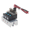 10Mm Mini Solenoid Valve Two And Three Way Vacuum Pneumatic Flow Control Pilot DC 24V 12V 6V Compact Inline Valve front view