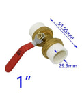 Rock Solid PPR Brass Ball Valve Featuring Smooth Twist Handle And Leak Free Flow Control For 20 25 And 32 Mm Piping Runs, 1 inch size.