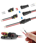 Heavy Duty 384Piece Waterproof Automotive Wire Connector Kit with 1 2 3 4 Pin Plugs and Male Female Terminals in use