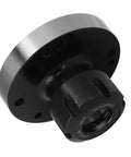 Heavy Duty ER25 Collet Chuck With 80mm Diameter Precision Tool Holder For CNC Lathe And Milling Machines That Rock Engraving Work Flawlessly close-up view showing the clamping nut and carbon steel body.