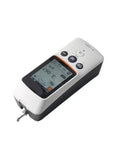 Heavy Duty Metric Surface Roughness Tester Provides Spot On Readings With A Slick Backlit Color LCD Display And Lightning Fast Charging For Legit Quality Assurance On Every Job Site, showing a handheld design and LCD panel.