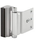 Door Reinforcement Lock Kit Satin Nickel U10827 Adds Maximum Home Security With 800 Lbs Of Force Resistance Kick In Prevention 3 Stop Aluminum Finish Pack Of 2 Easy Install, front view.