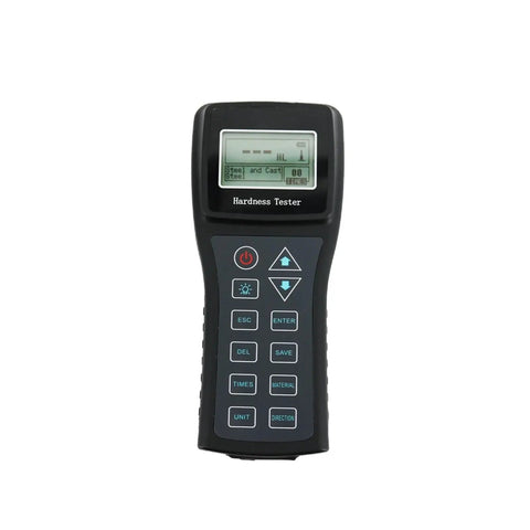 Portable Leeb Hardness Tester Digital Metal Gauge For Steel Aluminum Copper Testing Features Seven Snap On Impact Probes front view