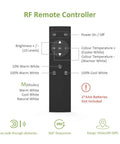 RF remote controller for 79 Ft Tunable White LED Strip Light Kit With 2688 LEDs Dimmable 3000K To 6500K 24V Flexible Tape