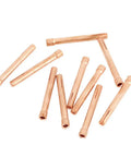 10Pcs Copper Welding Collets Set 2.4mm Hole For WP 17 18 26 Torches Durable Heat Resistant Replacement Parts High Conductivity