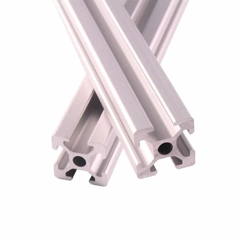 Sturdy 2pcs Aluminum Profile Extrusion Featuring Sleek T Slot Design That Is Totally Anodized And Perfect For Your Next DIY Build Or Industrial Project With Amazing Strength Yet Super Lightweight To Handle Any Tough Job Around The House Or Shop Without - close-up view