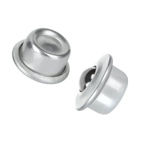Bad Boy 16 Piece Carbon Steel Ball Transfer Bearings, 5/8 Inch CY-15H Roller Casters Deliver Smooth 360 Degree Swivel Action, Rock Solid 44 Pound Load Rating For Conveyor Rigs And Workshop Gear