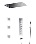 Built Tough Wall Mounted Thermostatic Shower System With 43 Cm Canopy Head And Lead Free Copper Core delivering spray modes and controls.
