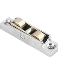 8 Piece Double Wheel Sliding Door Pulleys And Adjustable Roller Wheels With Flat Grooved Design For Zero Drag Track Repair And Hella Smooth Gliding Patio Door Operation That Is A Straight Upgrade For Your Home Hardware