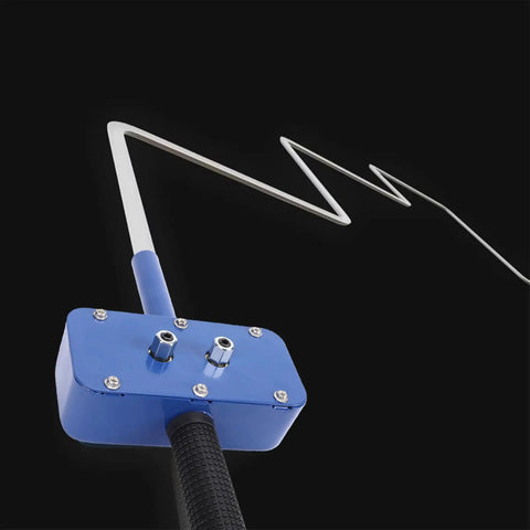 Asixxsix Wall Electric Wire Puller With Drill Adapter And 15 Meter Cable Automatic Pipe Threading, close-up view of handle.
