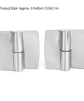 Aluminum Gravity Hinge With Hydraulic Seal For Furniture Doors Built To Last Durable Alloy Construction Smooth Operating Bearing System Easy Install Left Side 8.5x8cm For Home Improvement, two hinges