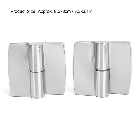 Aluminum Gravity Hinge With Hydraulic Seal For Furniture Doors Built To Last Durable Alloy Construction Smooth Operating Bearing System Easy Install Left Side 8.5x8cm For Home Improvement, two hinges