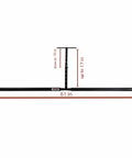 Front view of Extendable Aluminum SUP And Surfboard Ceiling Rack For Home And Garage Overhead Storage Heavy Duty Adjustable