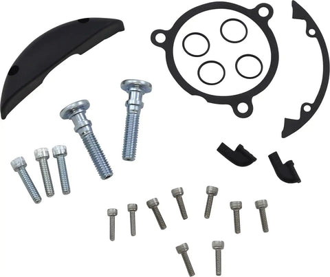 602-006 Replacement Hardware Kit Chrome Finish for Inverted Method Clear Tear Motorcycle Components with Bolts and Gaskets