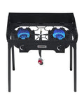 Two Burner Camping Stove With Up To 130,000 BTU Per Burner Heavy Duty Outdoor Gas Stove For Quick Cooking And Dual Dishes The Go To Gear