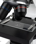 Microscope Calibration Slide With Stage Micrometer 1mm Ruler For Precise Measurement Of Specimens Down To Zero Point One Millimeter Standard 1 By 3 Inch Slide Fits On Most Microscope Stages Super Handy Warranty And Responsive Support. glass calibration slide on microscope stage with 1mm scale