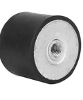 4 Pack Anti Vibration Bobbin Isolators For Automotive Heavy Machinery And Fitness Equipment Rubber Damper Absorbers NR SBR NBR CR EPDM SIL PU Materials DD40x30 M10 Mounting Options, black rubber M10 isolator