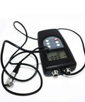 Three Channel Vibrometer Gauge Analyzer With Three Piezoelectric Transducers For Vibration Testing, handheld black unit