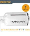 Pro Grade 1-Micron Dust Filter Bag For Wall Mount Dust Collectors, 14 Inch Diameter, 24 Inch Long With 5-1/2 Inch Neck