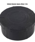 Two Pack Air Compressor Intake Filter Sound Muffler Quieting Kit 3/4 Inch (25mm) Fit 3.1 Inch Diameter Silencing Filter, black cap