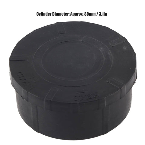 Two Pack Air Compressor Intake Filter Sound Muffler Quieting Kit 3/4 Inch (25mm) Fit 3.1 Inch Diameter Silencing Filter, black cap