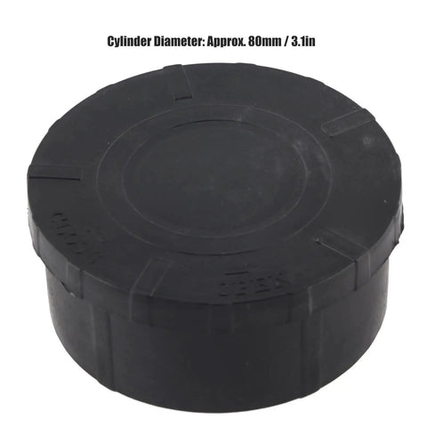 Air Compressor Filter Muffler 80mm diameter with 3/4 inch inlet black plastic lid design for screw piston systems