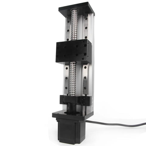 Dual Linear Rail Guide With SFU1605 Ballscrew And Square Rails, NEMA23 Stepper Motor, 150mm Stroke CNC X Y Z Linear Stage Actuator