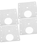 Four Pack Stainless Steel Hinge Repair Plate Kit With Mounting Screws For Door And Cabinet Hinges Brackets Quick Fix