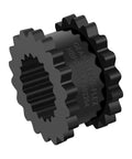4J Coupling Insert EPDM Rubber Spider 4JE Compatible Solid Design For Jaw Couplings, black EPDM insert