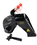Heavy Duty Hydraulic Torque Wrench For Shop And Field Jobs, features an aluminum frame and smooth turning hose.