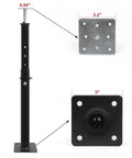 Adjustable Floor Jacks 19 To 35 Inches For Leveling Beams Decks Crawl Spaces And Basements Heavy Duty Steel Support Posts 4 Pack Ideal For Home Renovation Construction And Structural Shimming