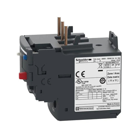 TeSys DPER32 Thermal Overload Relay with Manual and Auto Reset, Screw Clamp Terminals, 23 to 32 Amp Load Protection, side view