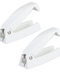 Heavy Duty Rv Baggage Door Catch Latch With Spring Loaded Clamping For Secure Trailer Storage Holder And Cabinet Drawer Security During Road Trips And Daily Travel Adventures, two white staplers.