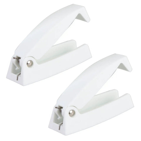 Heavy Duty Rv Baggage Door Catch Latch With Spring Loaded Clamping For Secure Trailer Storage Holder And Cabinet Drawer Security During Road Trips And Daily Travel Adventures, two white staplers.
