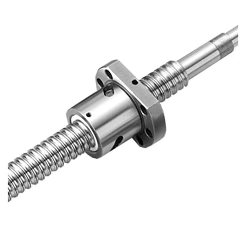Smooth Running Ballscrew RM1605 Kit 350mm Long With Machined Ends Plus BK And BF12 Housing Supports And SFU1605 Coupler For High Load DIY Projects, silver ball screw with nut
