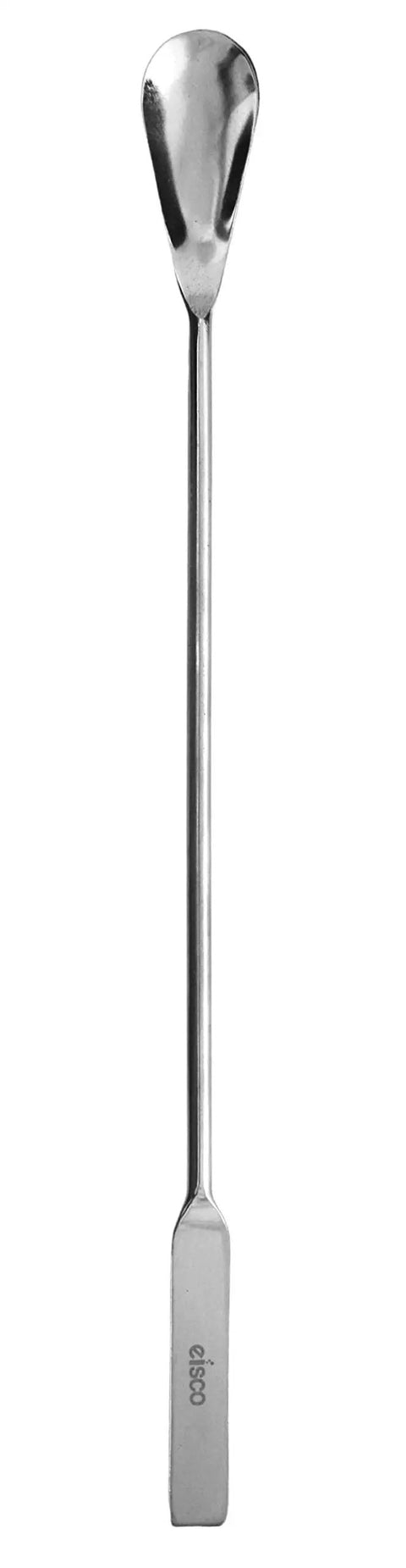Single spatula from Six Pack Nine Inch Stainless Steel Lab Spatula Spoon Set With Dual Ends Flat Spatula And Scoop End Polished Finish