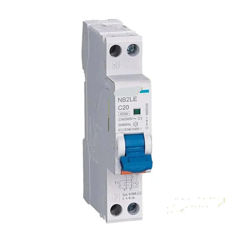 Big Time 1P And N Residual Current Circuit Breaker With Real Time Leakage Scan and Air Handler Line Guard, compact design.